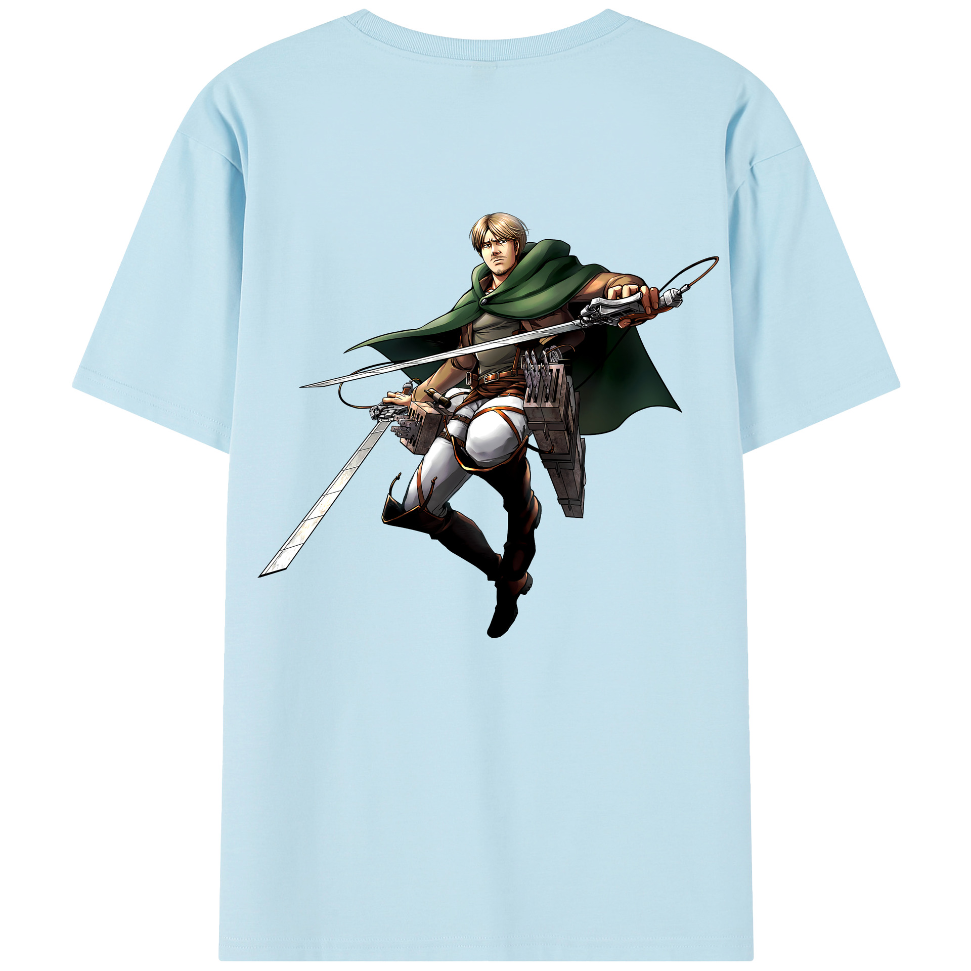 （画像用） 進撃の巨人 Attack on Titan 綿100％半袖Tシャツ（背面プリント）